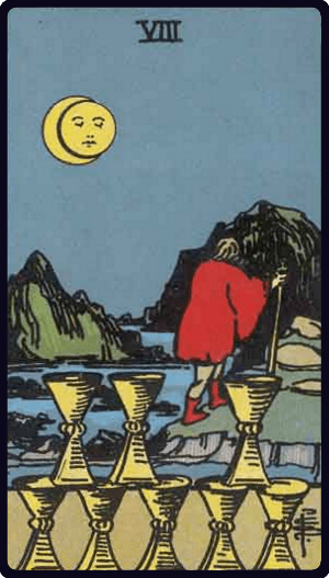 Lá Tám Cốc (Eight of Cups)