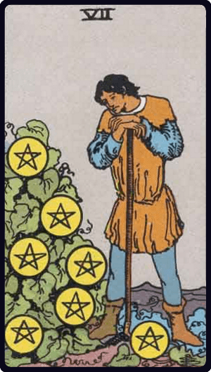 Lá Bảy Xu (Seven of Pentacles)