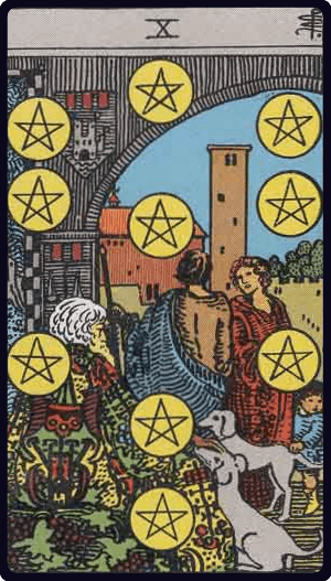 Lá Mười Xu (Ten of Pentacles)