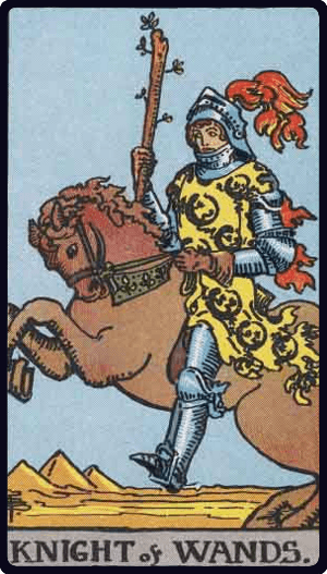 Lá Kỵ Sĩ Gậy (Knight of Wands)