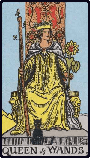 Lá Hoàng Hậu Gậy (Queen of Wands)