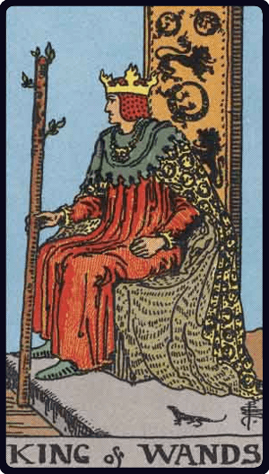 Lá Vua Gậy (King of Wands)